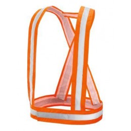 Bretelle ad alta visibilità arancione fluorescente