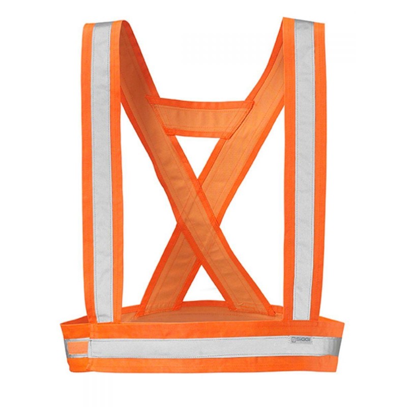 Bretelle ad alta visibilità arancione fluorescente