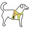 Corpetto pettorina per cani ad alta visibilità con tasca gps