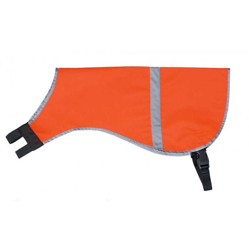Corpetto per cani arancio fluo con inserto