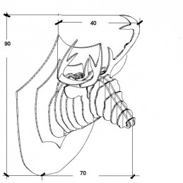 Trofeo di Common Reedbuck tassidermizzato