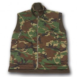 Gilet Patton reversibile con interno in pile