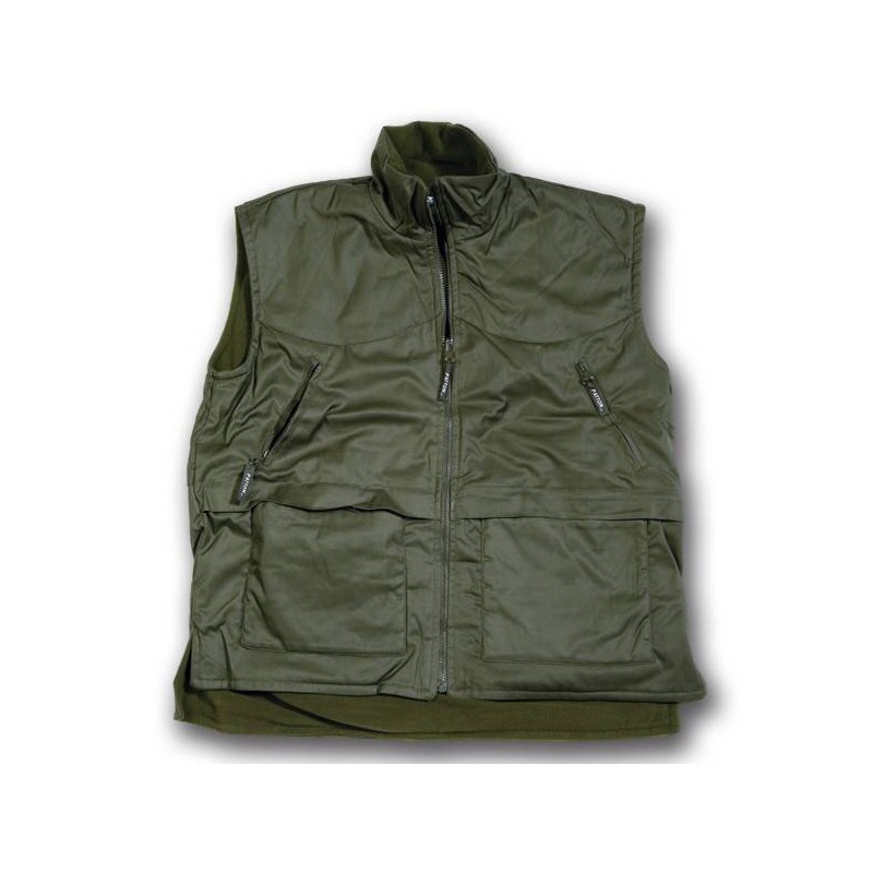 Gilet Patton reversibile con interno in pile