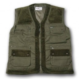 GIlet imbottito Patton con inserti in velluto