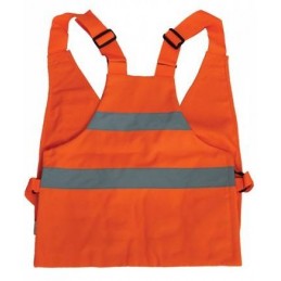 Trisacca Patton arancio fluorescente con bande