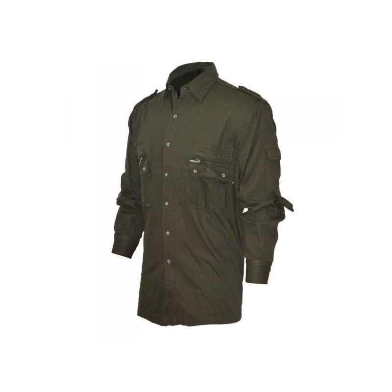 Camicia Blatex in cotone rip-stop verde Camicia Blatex in cotone rip-stop verde