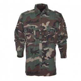 Camicia in cotone rip-stop woodland Blatex