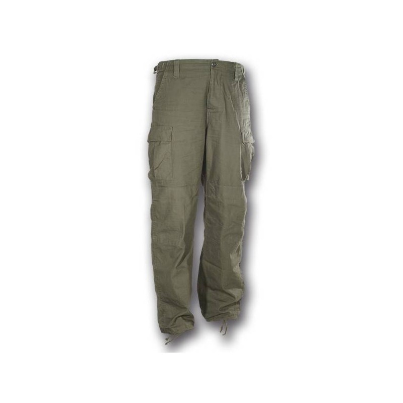 Pantaloni Patton in cotone rip stop verde stone washed Pantaloni Patton in cotone rip stop verde stone washed