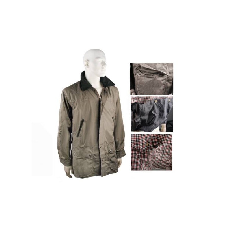 Giacca Safari Sport in cotone impermeabile e cerato Giacca Safari Sport in cotone impermeabile e cerato
