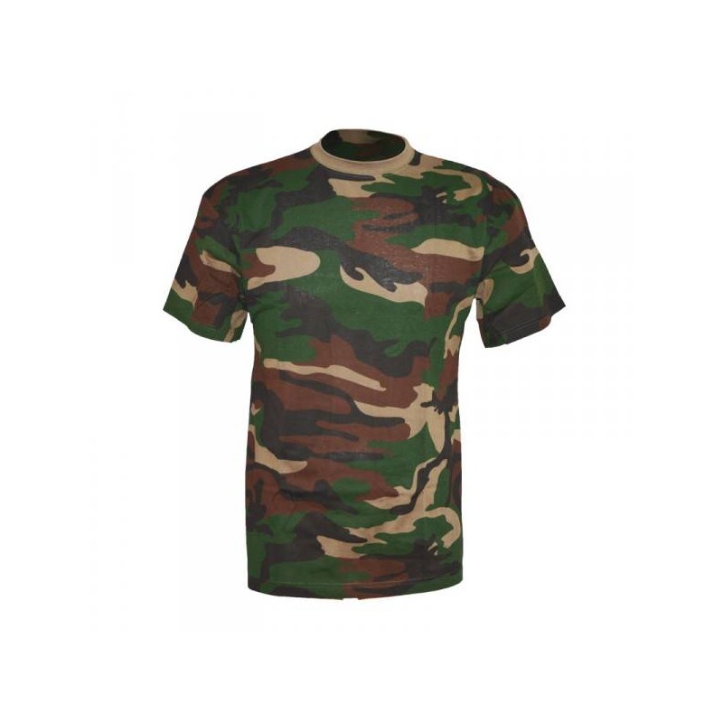 Maglietta T-shirt Patton in cotone mimetico americano