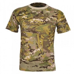 Maglietta T-shirt Patton in cotone mimetico multicolor