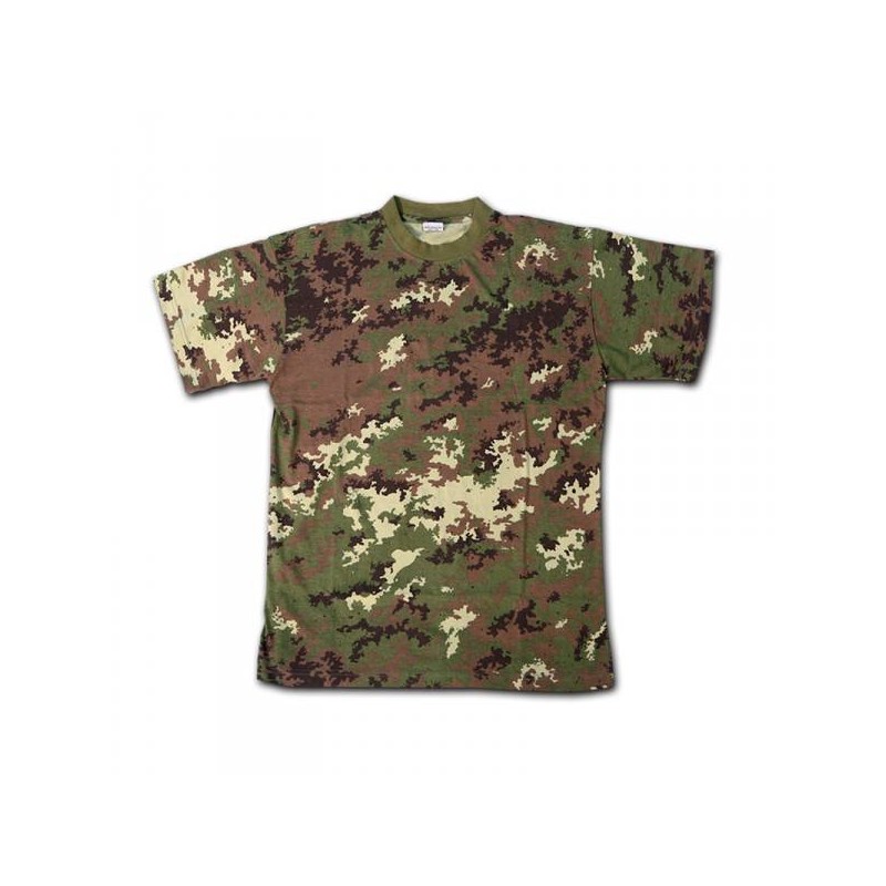 Maglietta T-shirt Patton in cotone mimetico Vegetal