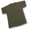 Maglietta T-shirt Patton in cotone verde collo V