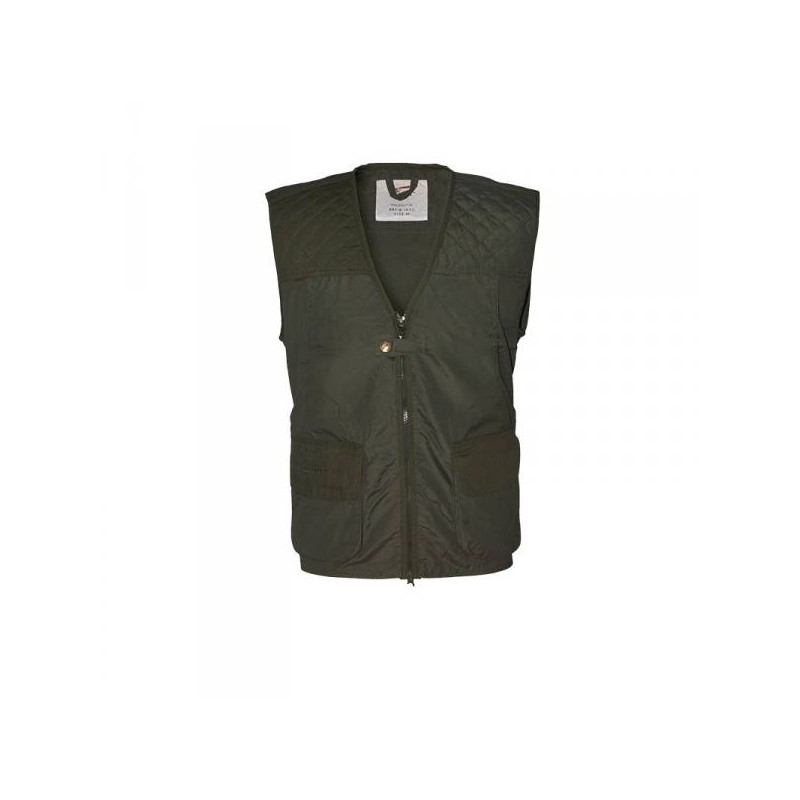 Gilet Patton in canvas con riporti anti strappo