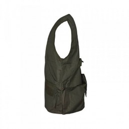 Gilet Patton in canvas con riporti anti strappo