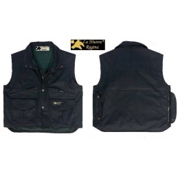 Gilet Wood in cotone cerato La Nuova Regina verde