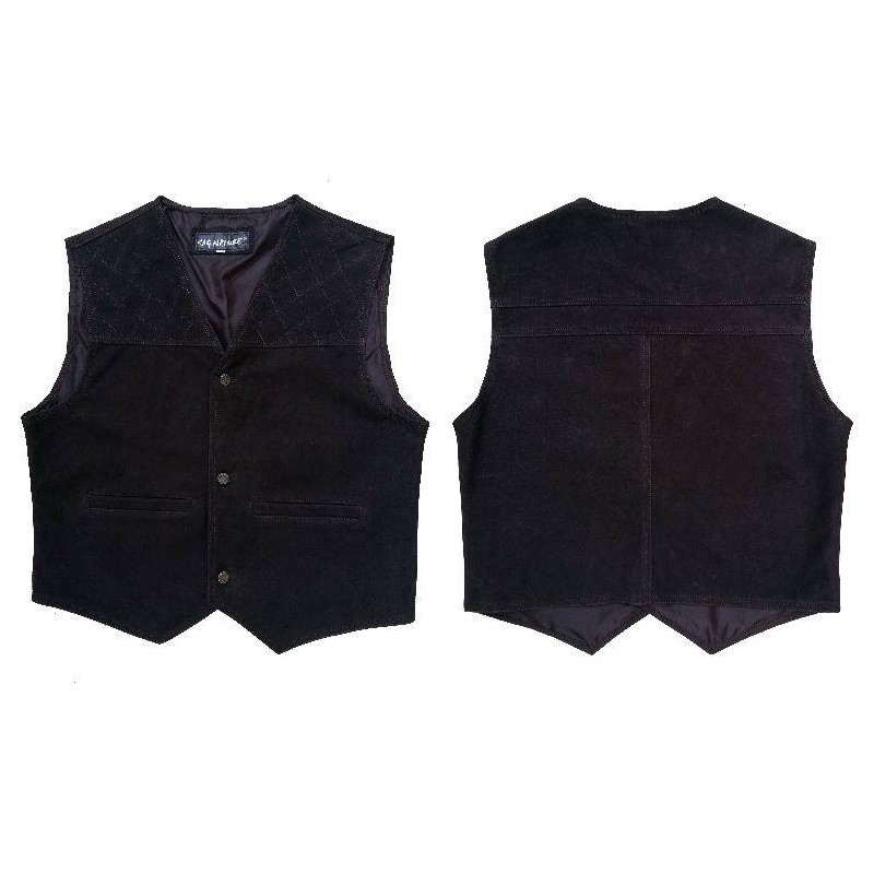 Gilet in pelle marrone La Nuova Regina