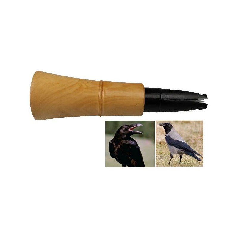 Richiamo per corvo e cornacchia in legno