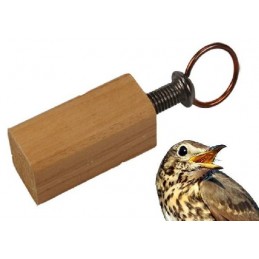 Richiamo per tordo in legno a vite