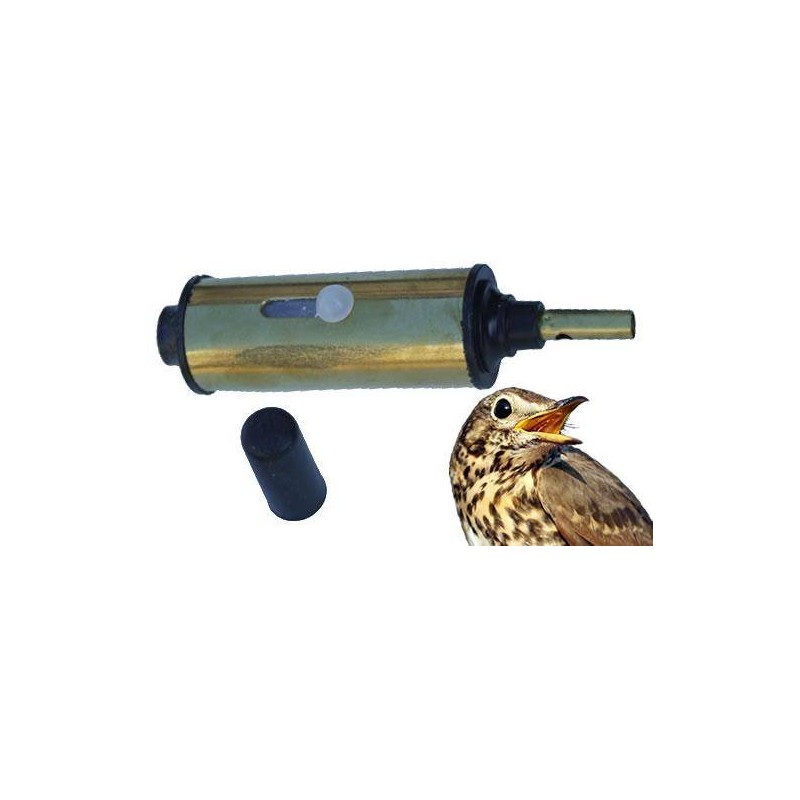 Richiamo per tordo in ottone e scatto laterale