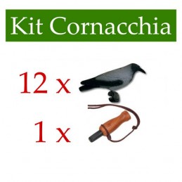 Kit 8 stampi cornacchia + richiamo Sam Neyt FT3