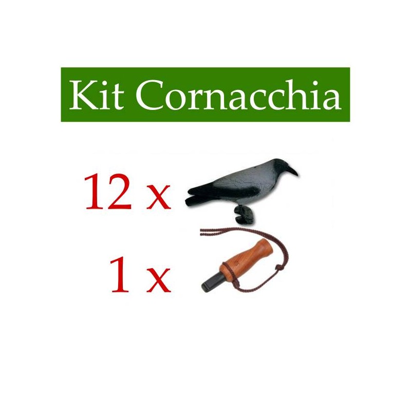 Kit 8 stampi cornacchia + richiamo Sam Neyt FT3