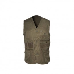 Gilet Patton verde con cartuccera