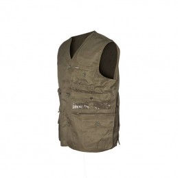 Gilet taglie forti con cartuccera verde Patton