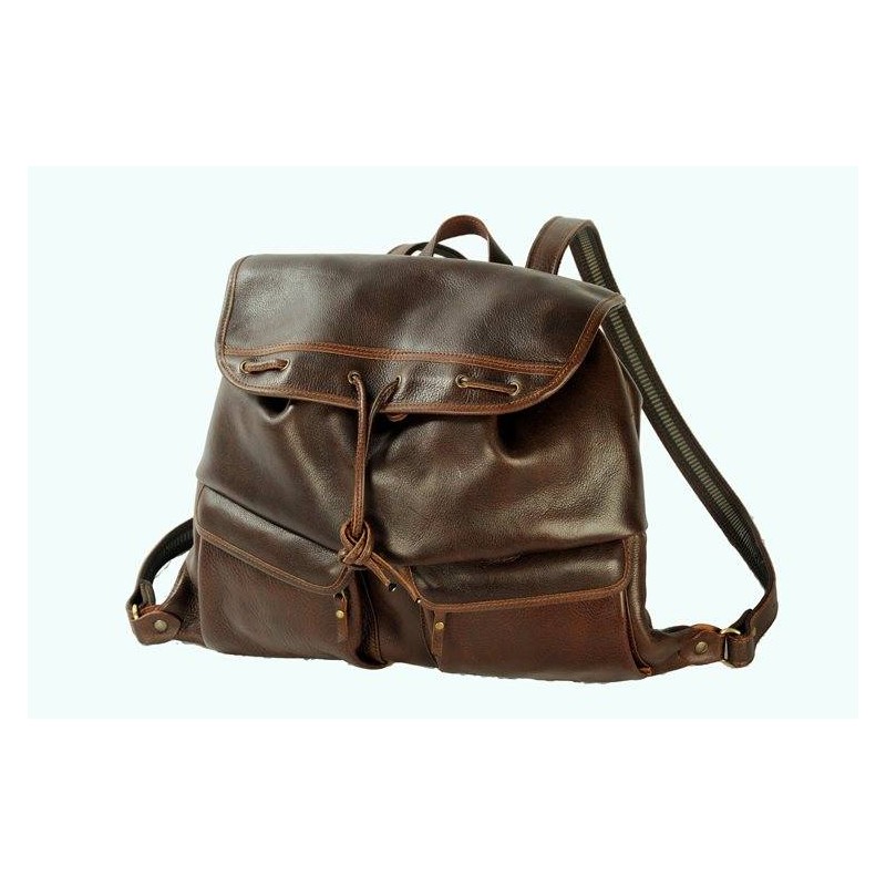 Zaino in cuoio a due tasche Buffetteria Spadoni