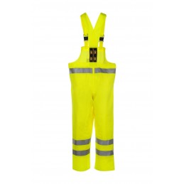 Pantaloni PROS AJ impermeabili salopette alta visibilità