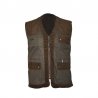 Gilet Patton con riporti in velluto 