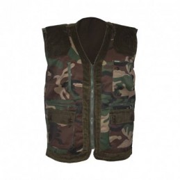 Gilet Patton con riporti in velluto