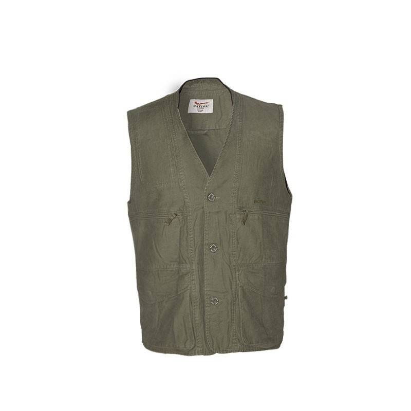 Gilet Patton in cotone stone washed Gilet Patton in cotone stone washed