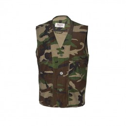 Gilet Patton in cotone stone washed Gilet Patton in cotone stone washed