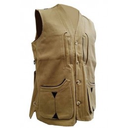 Gilet TERMINIO La Nuova Regina in canvas beige