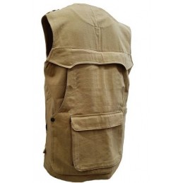 Gilet TERMINIO La Nuova Regina in canvas beige