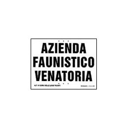 Tabella azienda faunistico-venatoria
