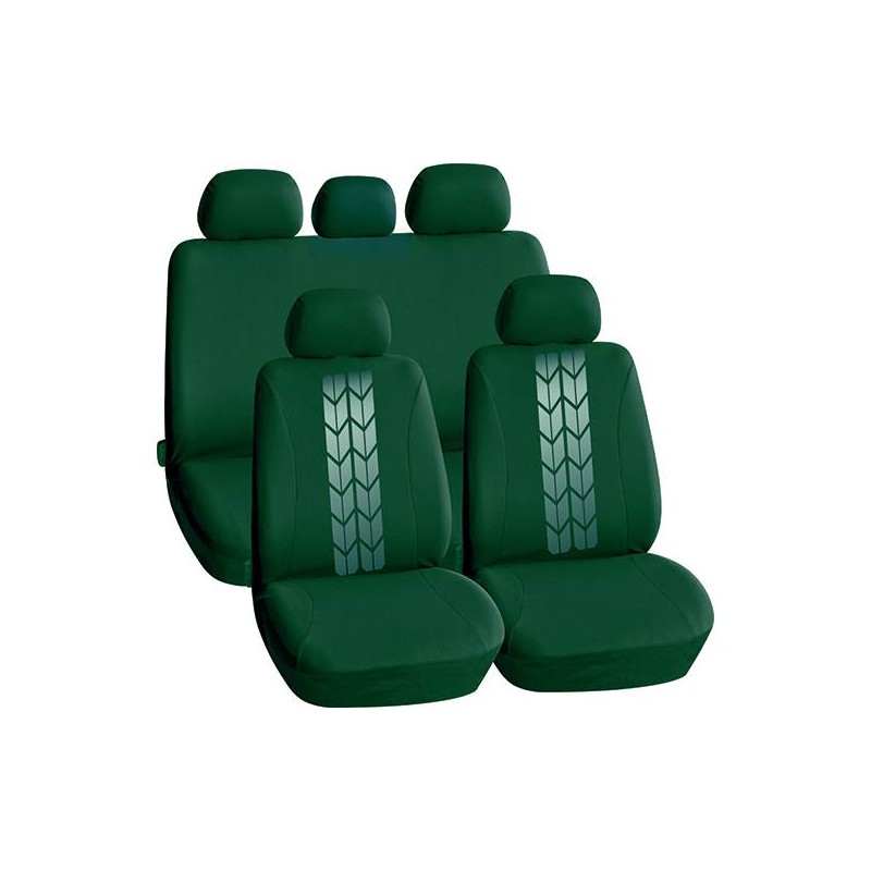 Set copri sedili universali verdi Set copri sedili universali verdi