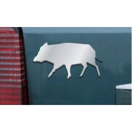 Logo cinghiale cromato