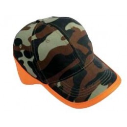 Cappello Safari Sport in cotone camo con visiera e inserti