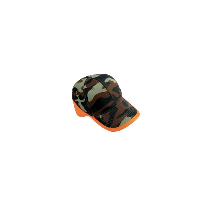Cappello Safari Sport in cotone camo con visiera e inserti