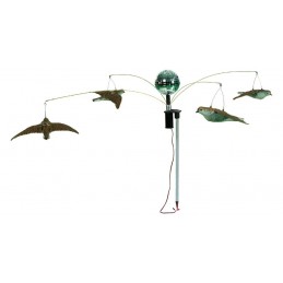 Girella per allodole 4 braccia con sfera a specchio