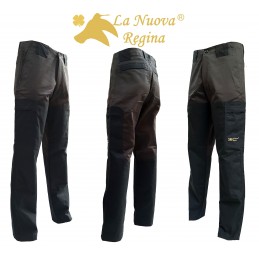 Pantalone in cotone cerato Wood La Nuova Regina verde