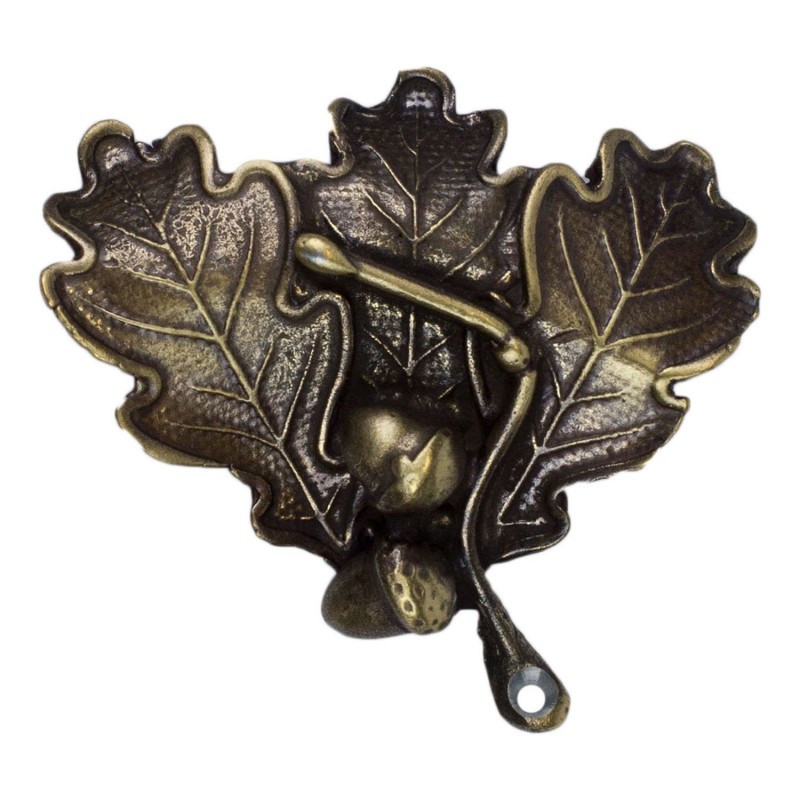 Foglia in in bronzo per trofeo di cinghiale 02