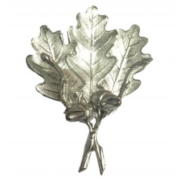 Foglia per trofeo di cinghiale in peltro