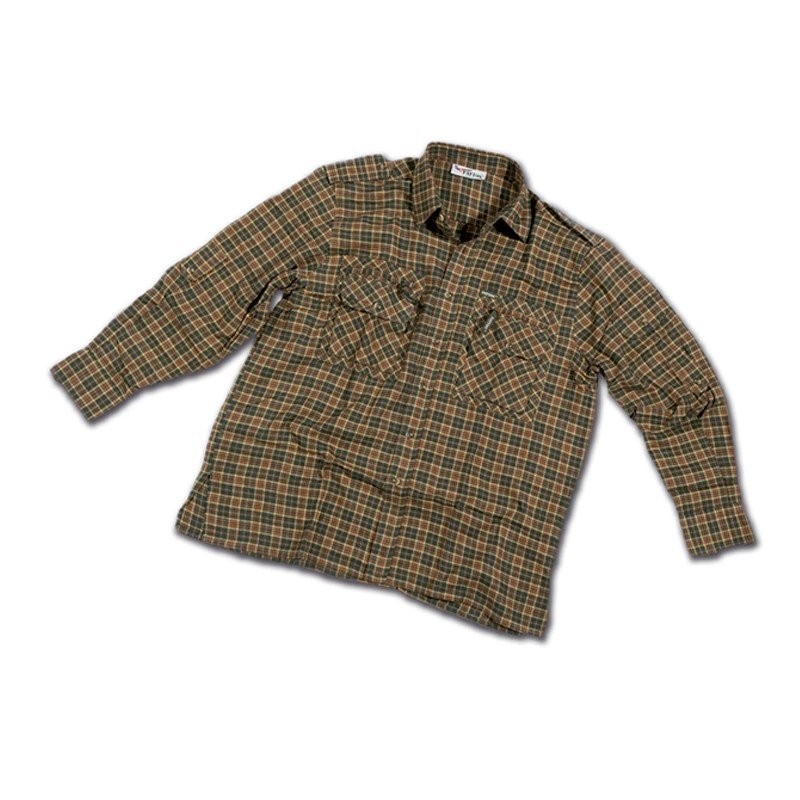 Camicia Patton in cotone flanellato red square Camicia Patton in cotone flanellato red square