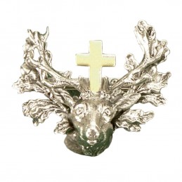 Spilla cervo con croce