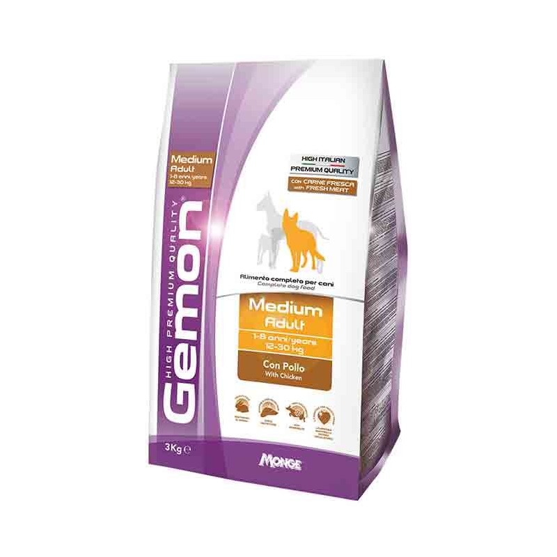 Crocchette Gemon Medium Adult con Pollo 15 kg Crocchette Gemon Medium Adult con Pollo 15 kg