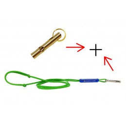 Fischietto in Ottone Bambù