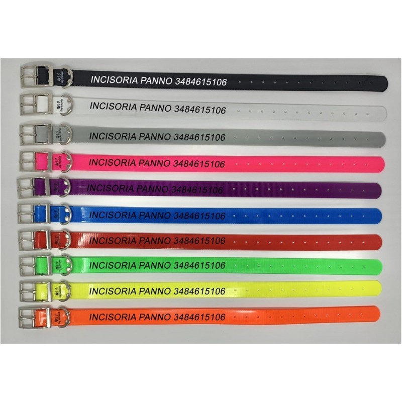 Collare personalizzato Incisoria Panno - 1 RIGA Collare personalizzato Incisoria Panno - 1 RIGA